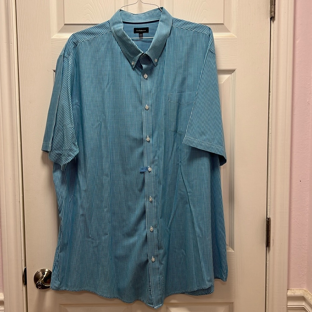 Croft & Barrow poplin gingham shirt 3XLT